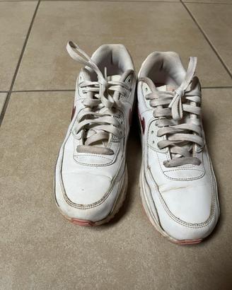 Nike air max bianco e rosa