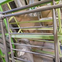 letto in ferro battuto.