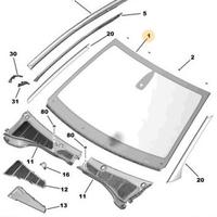 Vetro parabrezza Citroen C4 Cactus 9825184080