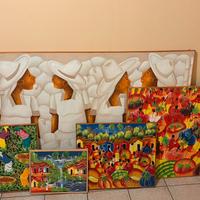 Set 5 tele originali di Santo Domingo