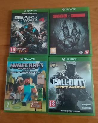 Xbox One 4 Giochi Call of Duty, Evolve,Minecraft
