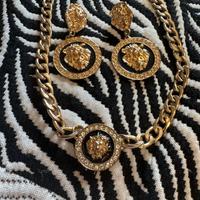 Set collana e orecchini Stile Versace