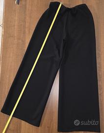 Pantaloni a palazzo neri EDITH - Taglia 48