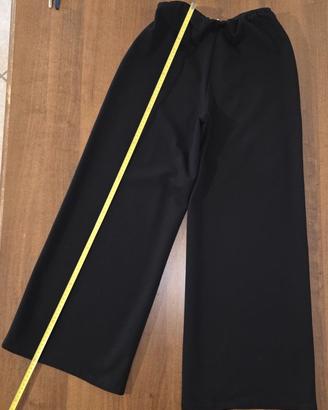 Pantaloni a palazzo neri EDITH - Taglia 48