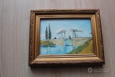 il ponte di langlois ad Arles e donna con ombrello