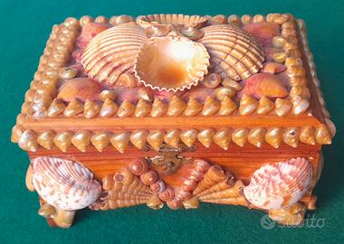 Scatola Cofanetto Conchiglie Portagioie Fatta Mano