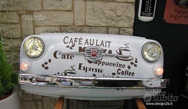 Frontale musetto fiat 500 con decacolmania caffe