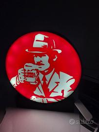 Lampada LED Birra Moretti design pub bar