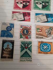 12 francobolli usati del 1967