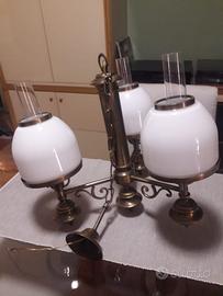 Lampadario ottone