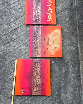 quadri astratto rosso 