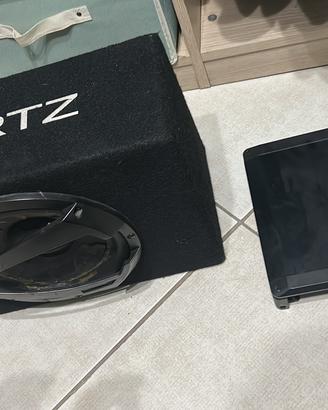 subwoofer e amplifcatore hertz