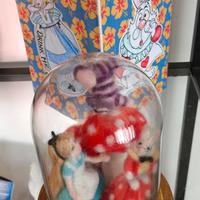 Bambole  lana cardata Alice con luci fatte a mano 