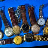 Lotto 10 orologi vintage automatici man da testare