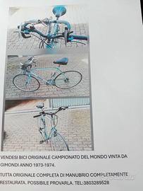 Bici storica da corsa Bianchi Giro d'Italia '73-74