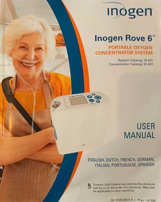 Concentratore ossigeno INOGEN ROVE 6