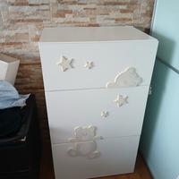 cassettiera bianca x cameretta