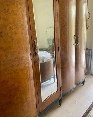 Camera da Letto Completa in Radica Stile Decò