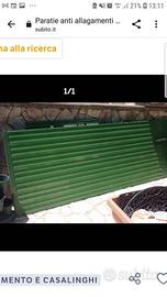 Paratia anti allagamento per cancello passo carrab