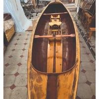 Canoa canadese in legno, anni 70