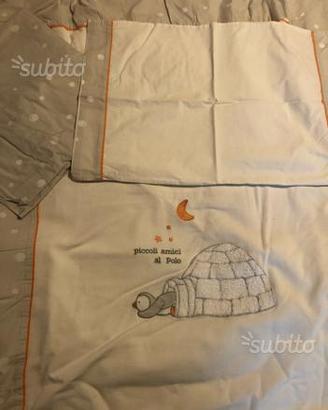 Completo biancheria lettino Chicco
