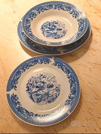 Servizio piatti 18 pezzi motivo bucolico