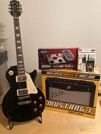 Chitarra elettrica Epiphone Les Paul più accessori