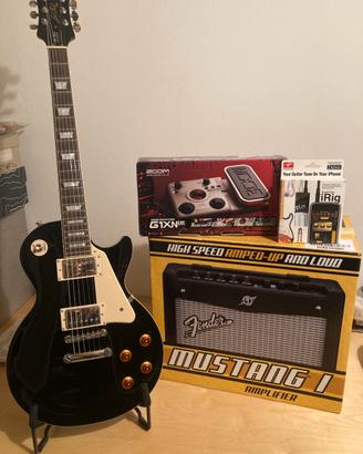 Chitarra elettrica Epiphone Les Paul più accessori