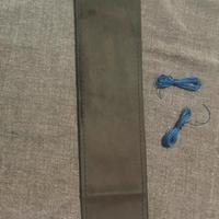 Coprivolante nuovo in pelle scamosciata