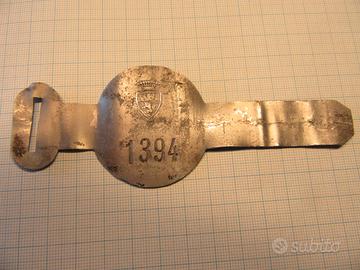 Contrassegno (targa) biciclette anni 30/40