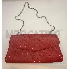 TRACOLLA DONNA ORCIANI ROSSA IN PELLE CON BORCHIET