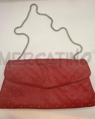 TRACOLLA DONNA ORCIANI ROSSA IN PELLE CON BORCHIET