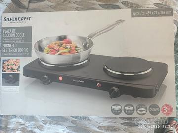 piastra elettrica due fuochi 