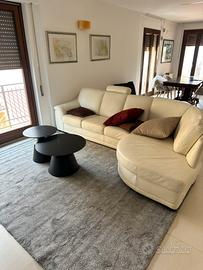 Divano letto angolare in pelle