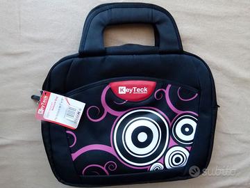Borsa custodia nera netbook da 7" a 10" con tracol
