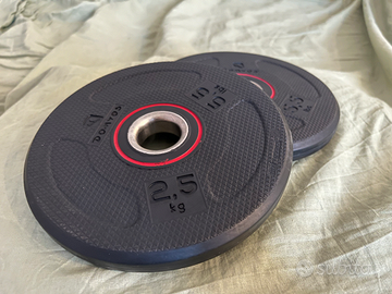 Dischi Pesi Bodybuilding in Gomma 28mm (2.5 kg)