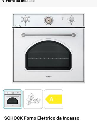 forno elettrico da incasso, shock