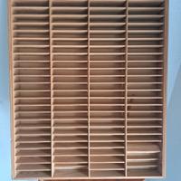 Porta cassette in legno vintage