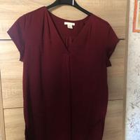 Maglietta Blusa H&M bordeaux