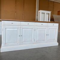 Credenza in legno nuova bianca