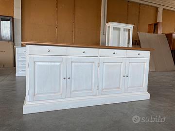 Credenza in legno nuova bianca