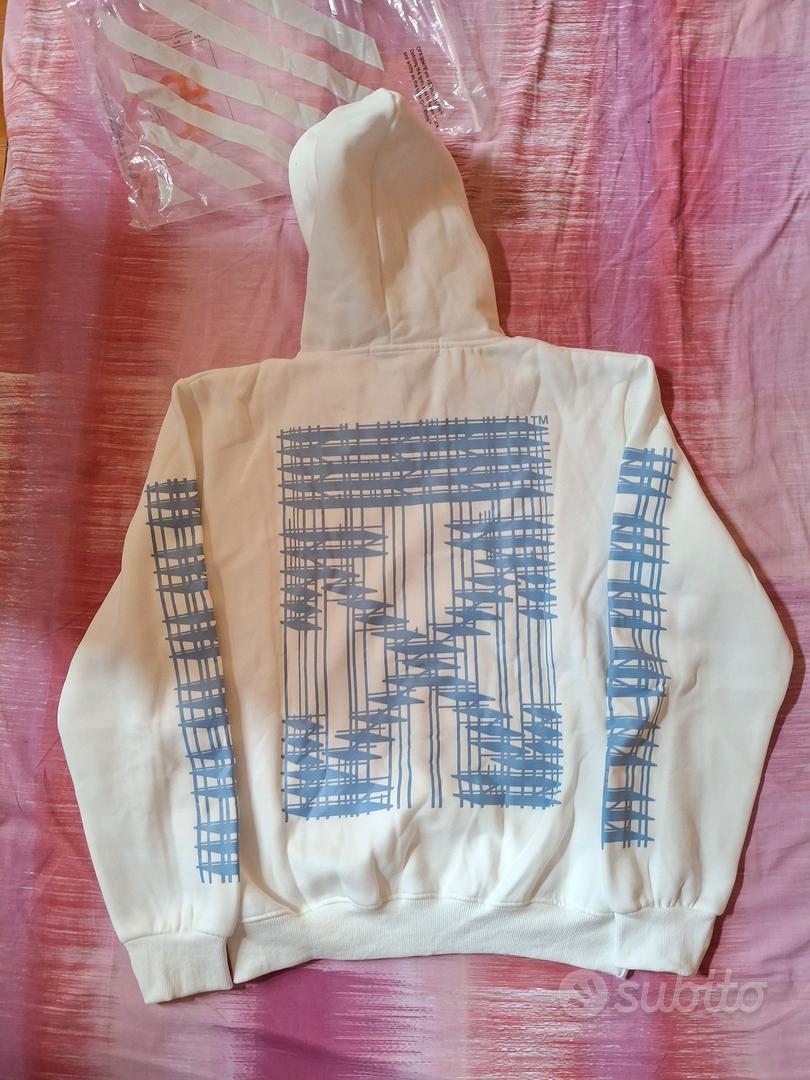Felpa bianca Off-white uomo nuovo Abbigliamento e Accessori In