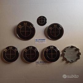 Set stemma coprimozzo nero Bmw Serie 1 3 4 X3