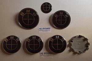 Set stemma coprimozzo nero Bmw Serie 1 3 4 X3
