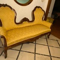 Set arredo Luigi XV tessuto e legno