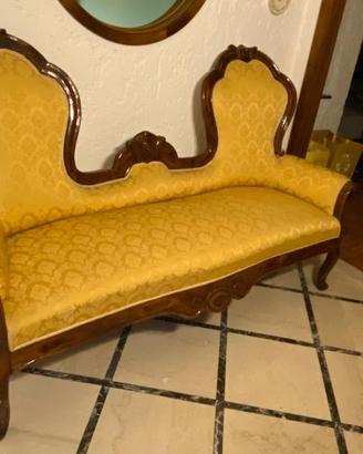 Set arredo Luigi XV tessuto e legno