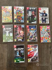 Lotto 10 giochi Nintendo Switch
