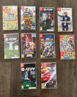 Lotto 10 giochi Nintendo Switch