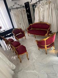 salotto in pieno stile Luigi XV (Rococò)