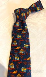 Cravatta Hermes in pura seta